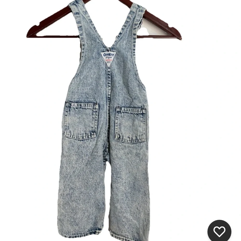 OshKosh B'gosh Acid Wash Denim Overalls - Light Blue